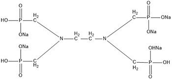 乙二胺四甲叉膦酸五钠（EDTMP·Na5）结构式