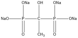 羟基乙叉二膦酸四钠（HEDP·Na4）结构式