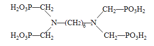 己二胺四甲叉膦酸（HDTMPA）结构式